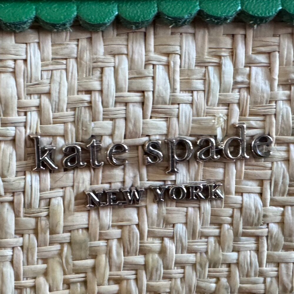 Kate Spade Reiley Straw Dome Bag - Green - Picture 5 of 8